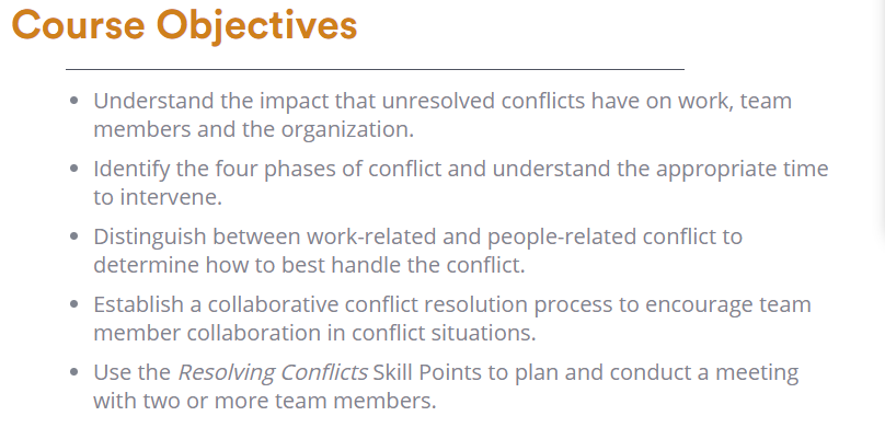 Resolving Conflicts 2