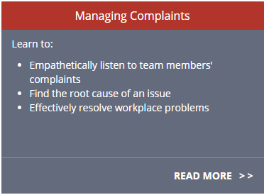 Managing Complaints